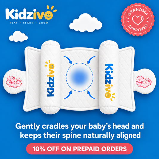 Adjustable Baby Head Support Pillow – 4-Zone Adjustable Design
