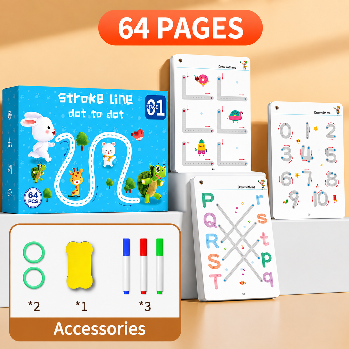 Learning Binder Activity Book for Kids – 2 to 6 Years