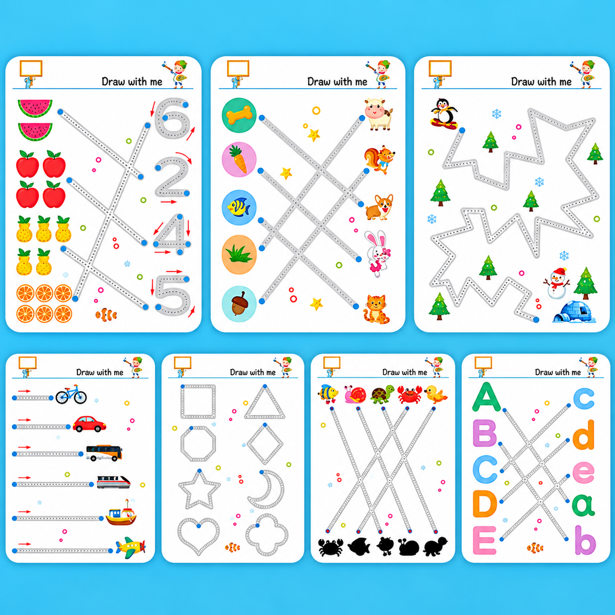 Learning Binder Activity Book for Kids – 2 to 6 Years