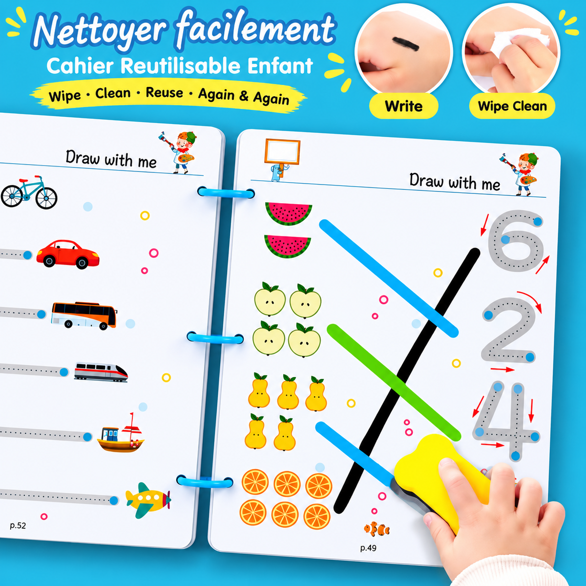 Learning Binder Activity Book for Kids – 2 to 6 Years