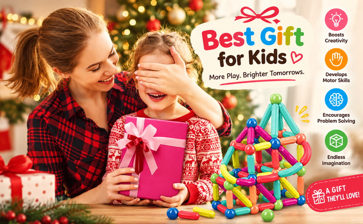 Magnetic Building Blocks Construction Set – Creative STEM Learning Toy