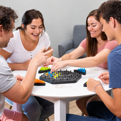 Triangle Rubber Strategy Game – 2 to 4 Player Brain Game