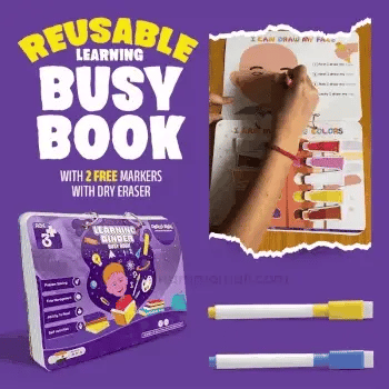 Learning Binder Activity Book for Kids