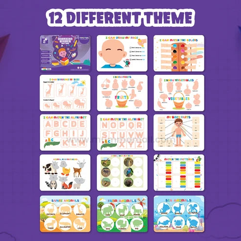 Learning Binder Activity Book for Kids